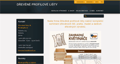 Desktop Screenshot of drevenelisty.cz